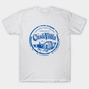 Vermillion Ohio's Cask Villa on Lake Erie, Barrel Border T-Shirt